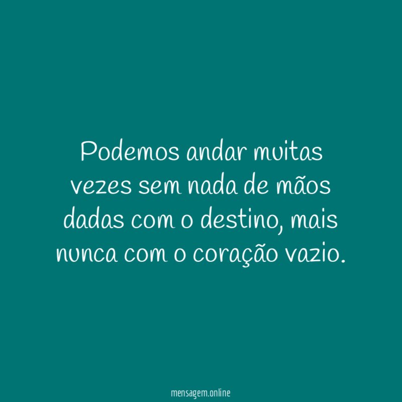 Podemos andar muitas vezes sem nada de mãos