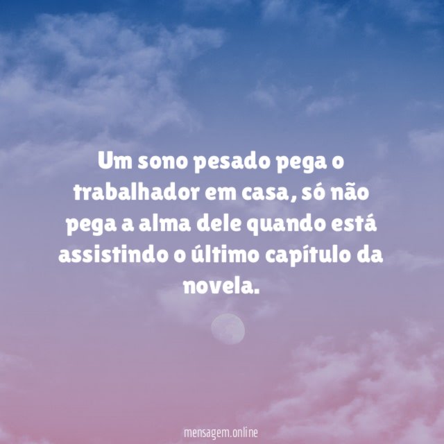 Um sono pesado pega o trabalhador em casa