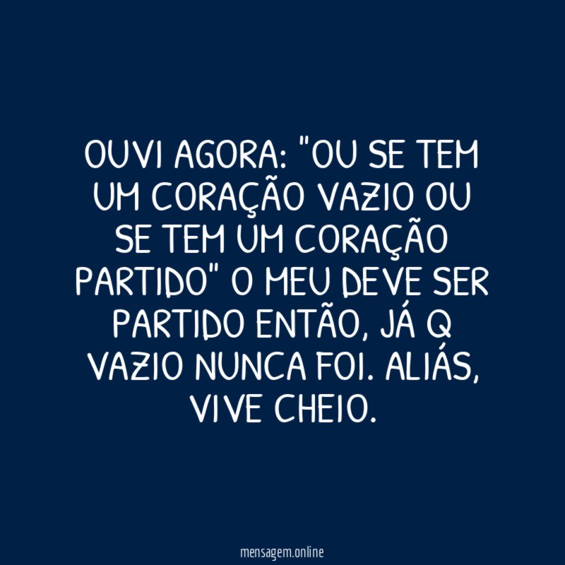 Ouvi agora