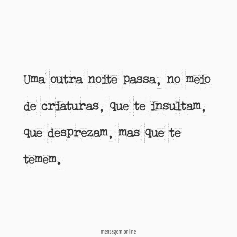 Uma outra noite passa