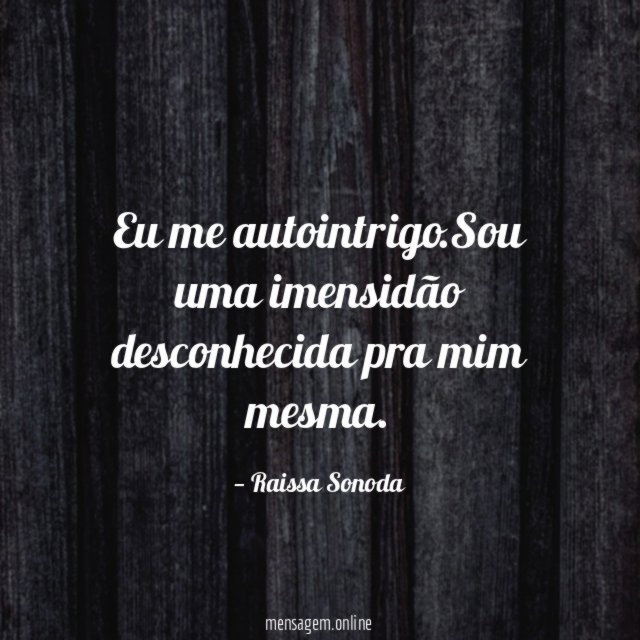 Eu me autointrigo