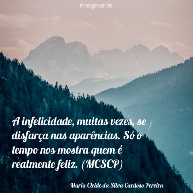 A infelicidade