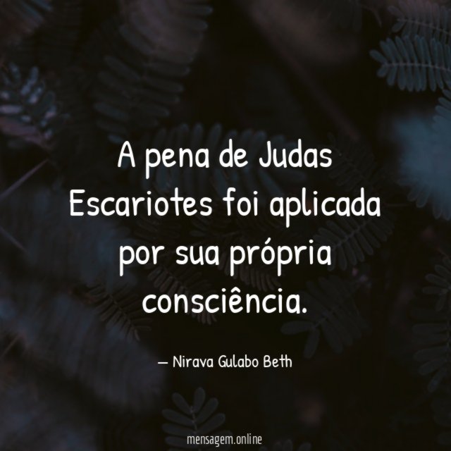A pena de Judas Escariotes foi aplicada por