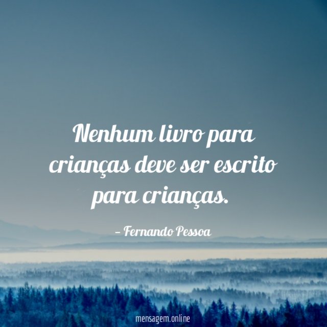 Nenhum livro para crianças deve ser escrito para crianças