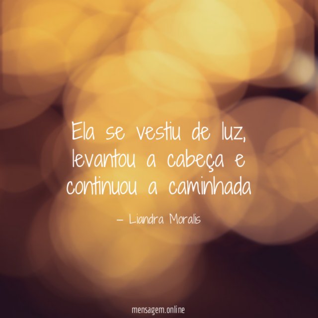 Ela se vestiu de luz