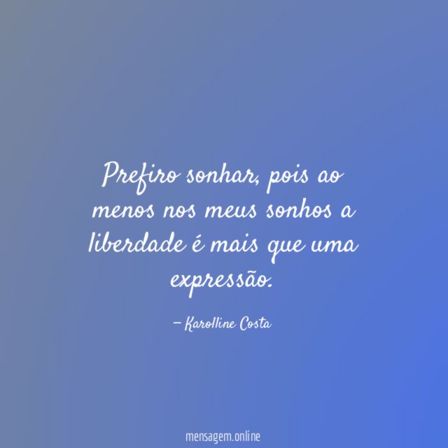 Prefiro sonhar