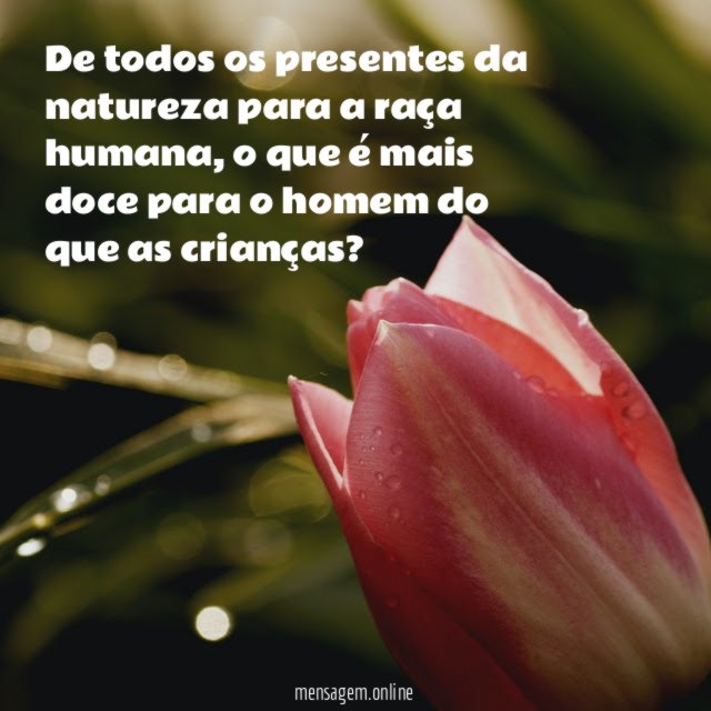 De todos os presentes da natureza para a raça humana