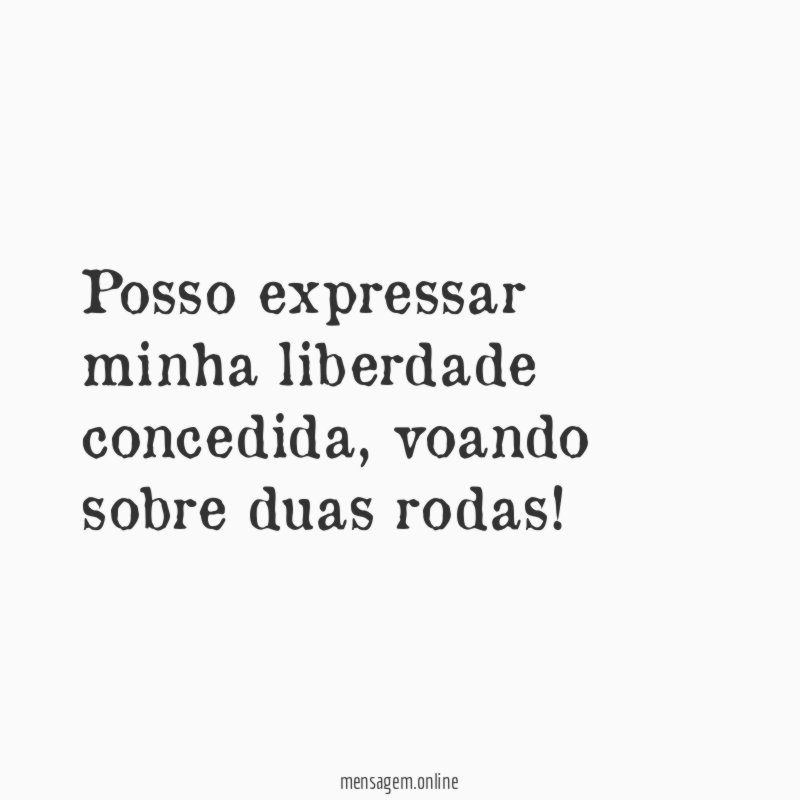 Posso expressar minha liberdade concedida