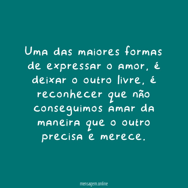 Uma das maiores formas de expressar o amor