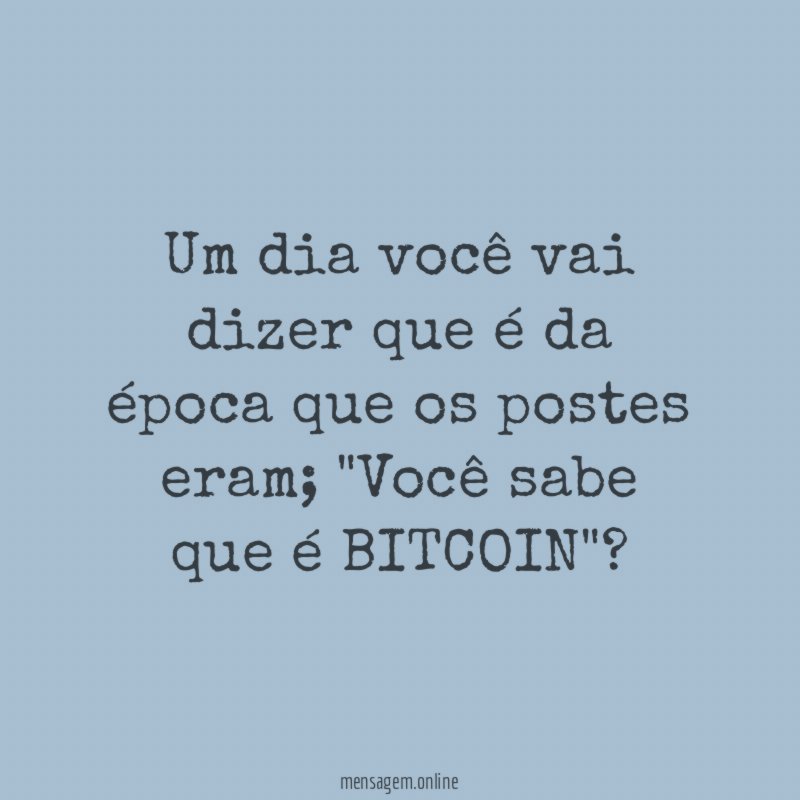 Um dia você vai dizer que é da época que os postes eram