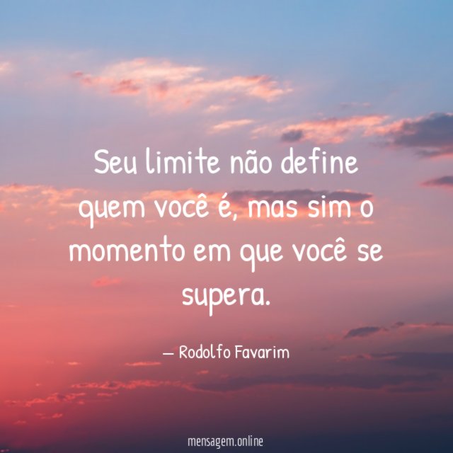 Seu limite não define quem você é