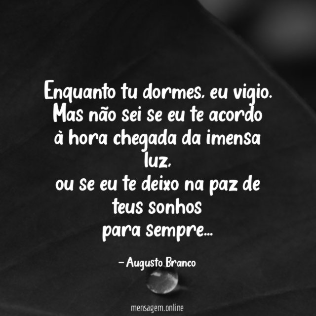Enquanto tu dormes