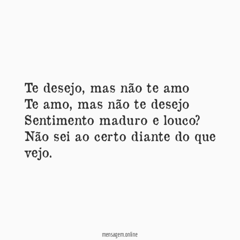 Te desejo