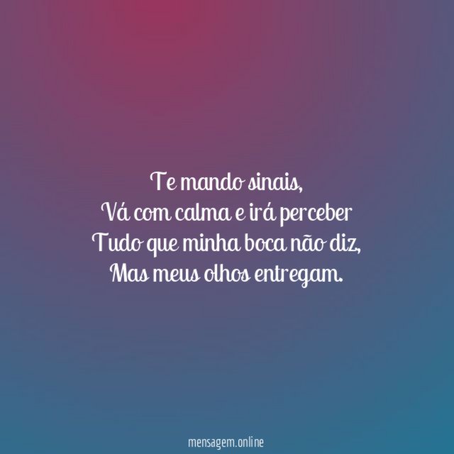 Te mando sinais