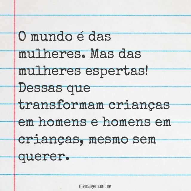 O mundo é das mulheres