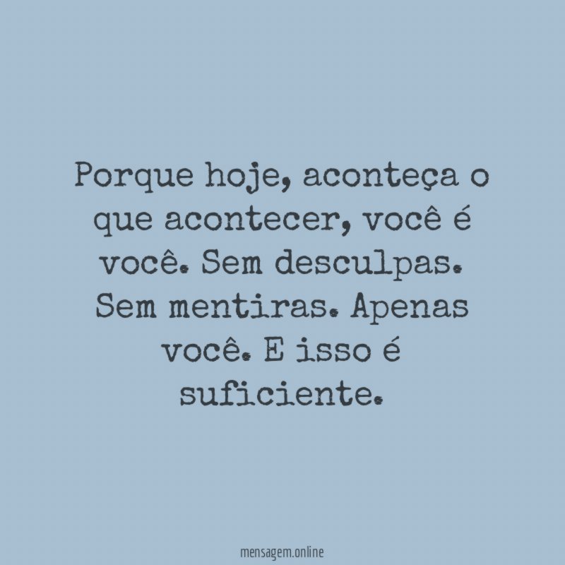 Porque hoje