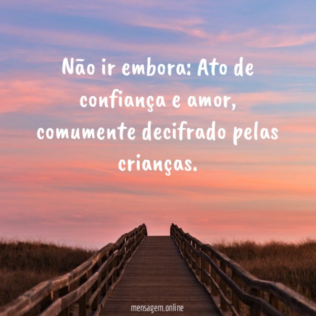 Não ir embora