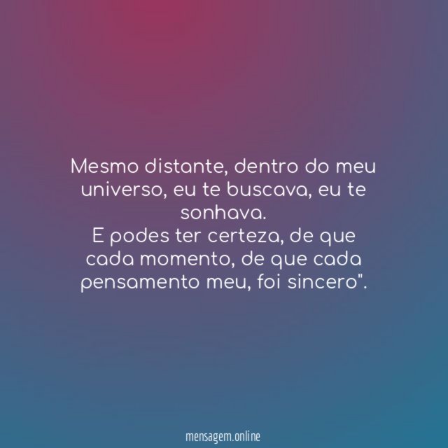 Mesmo distante