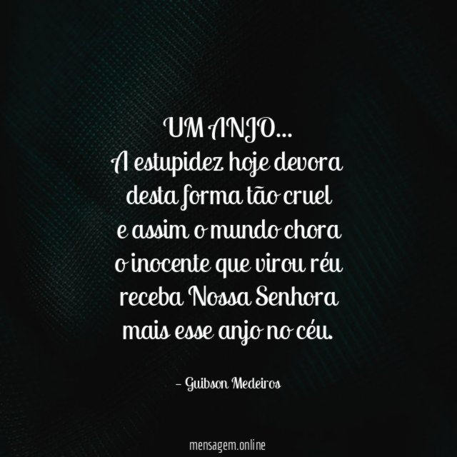 UM ANJO…