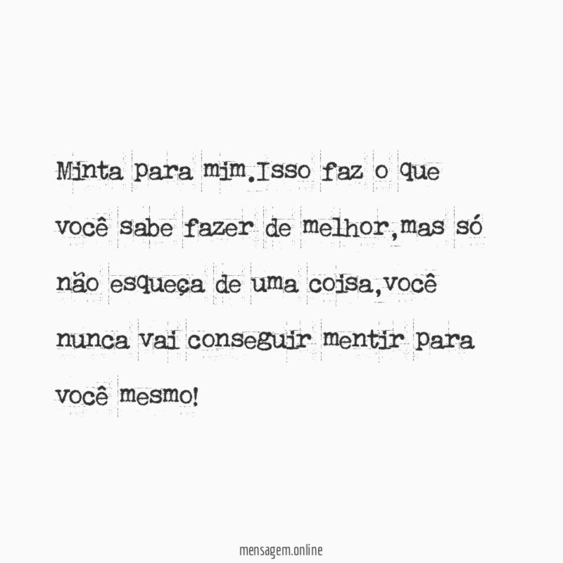 Minta para mim