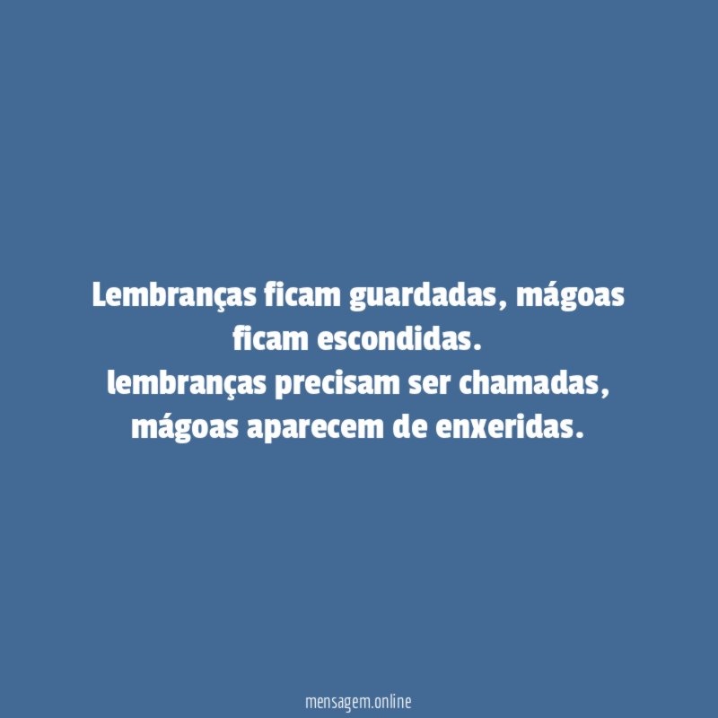 Lembranças ficam guardadas
