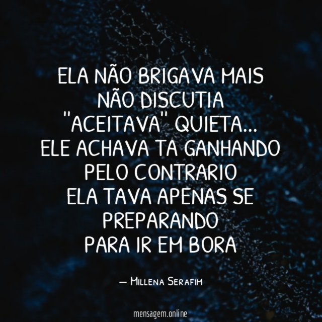 ELA NÃO BRIGAVA MAIS NÃO DISCUTIA ''ACEITAVA'' QUIETA
