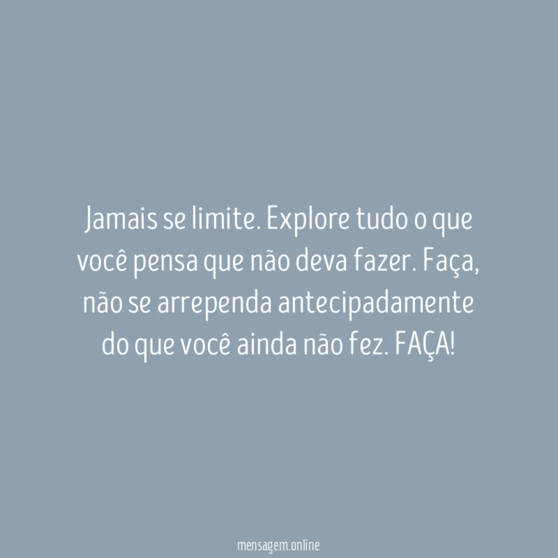 Jamais se limite