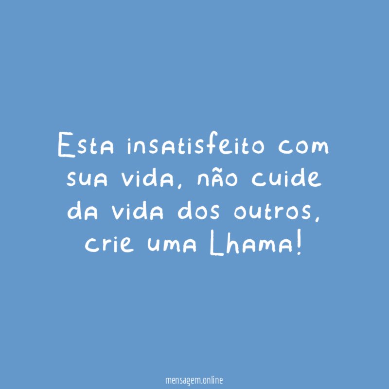 Esta insatisfeito com sua vida