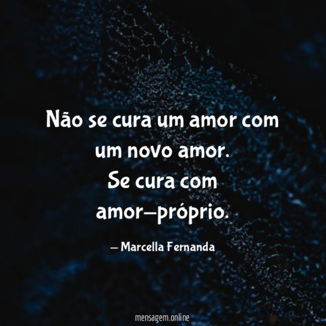 Não se cura um amor com um novo amor