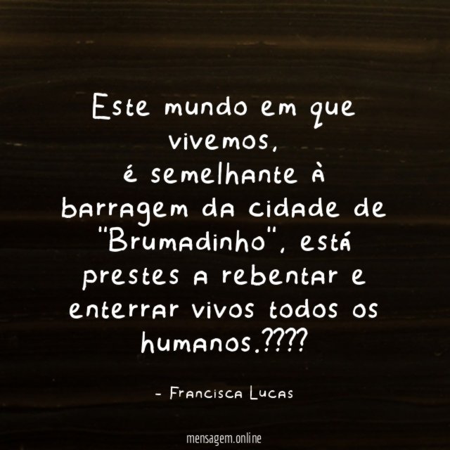 Este mundo em que vivemos