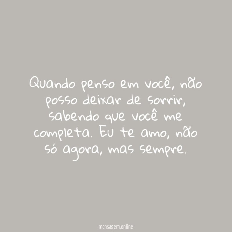 Quando penso em você