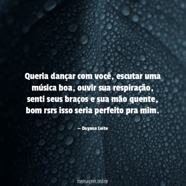 Queria dançar com você