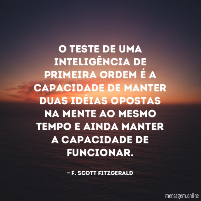 O teste de uma inteligência de primeira ordem