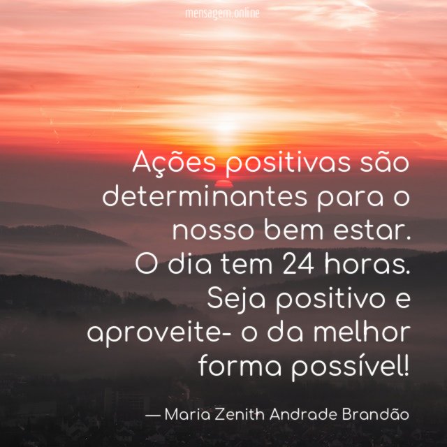 Ações positivas são determinantes para o nosso bem estar