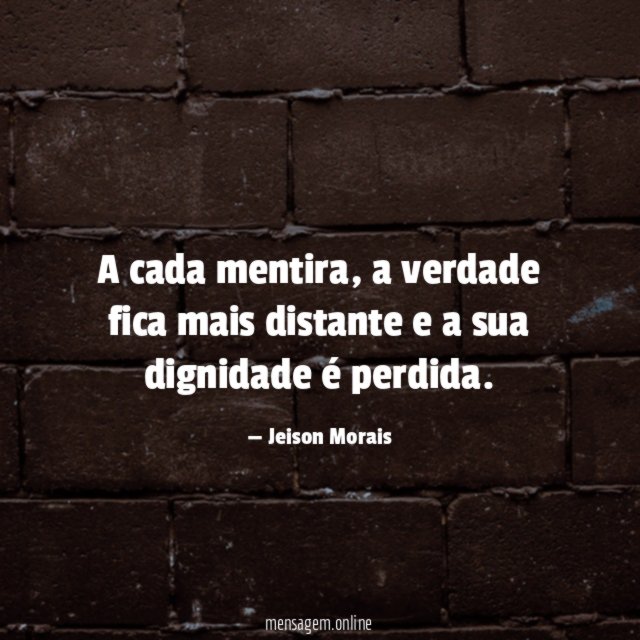 A cada mentira
