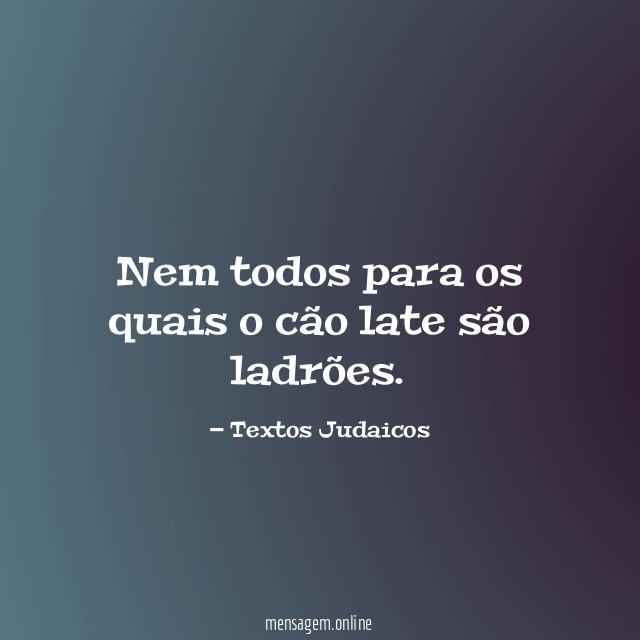 Nem todos para os quais o cão late