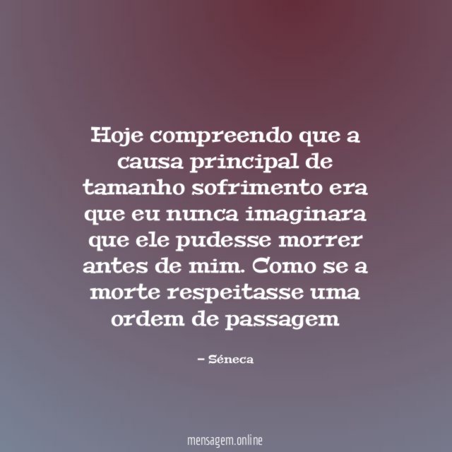 Hoje compreendo que a causa principal de tamanho