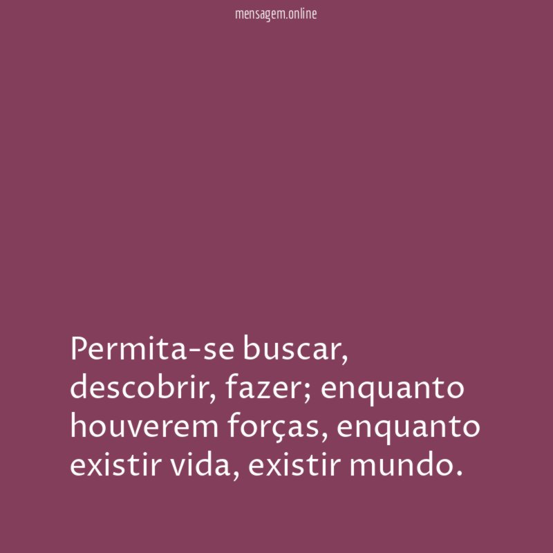 Permita-se buscar
