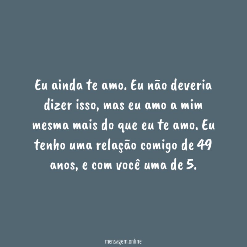 Eu ainda te amo