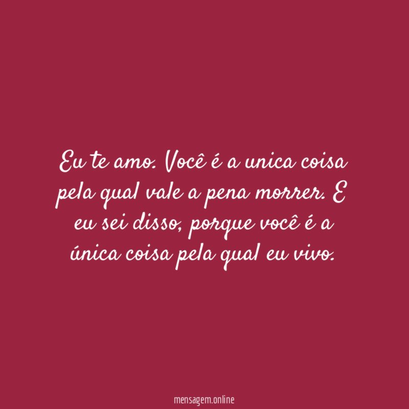 Eu te amo