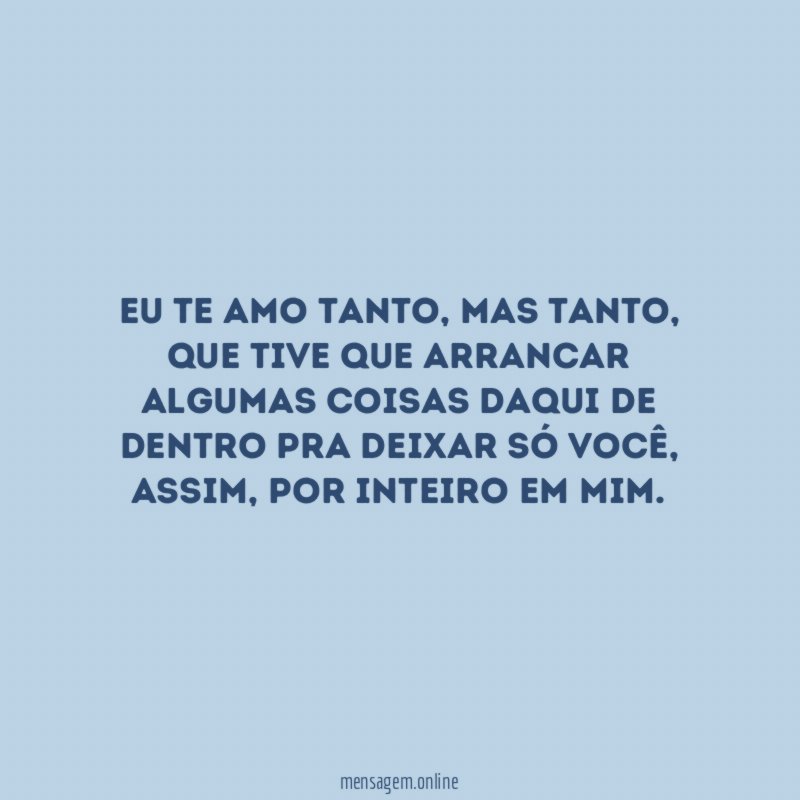 Eu te amo tanto