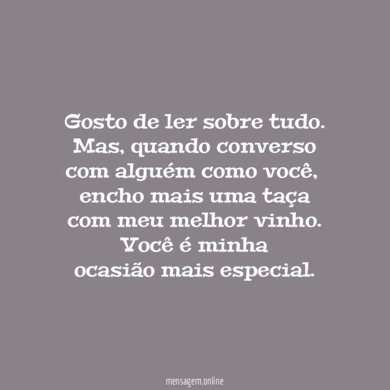 Gosto de ler sobre tudo