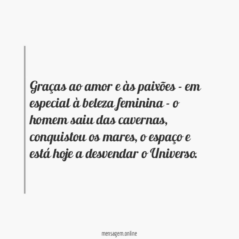 Graças ao amor e às paixões - em