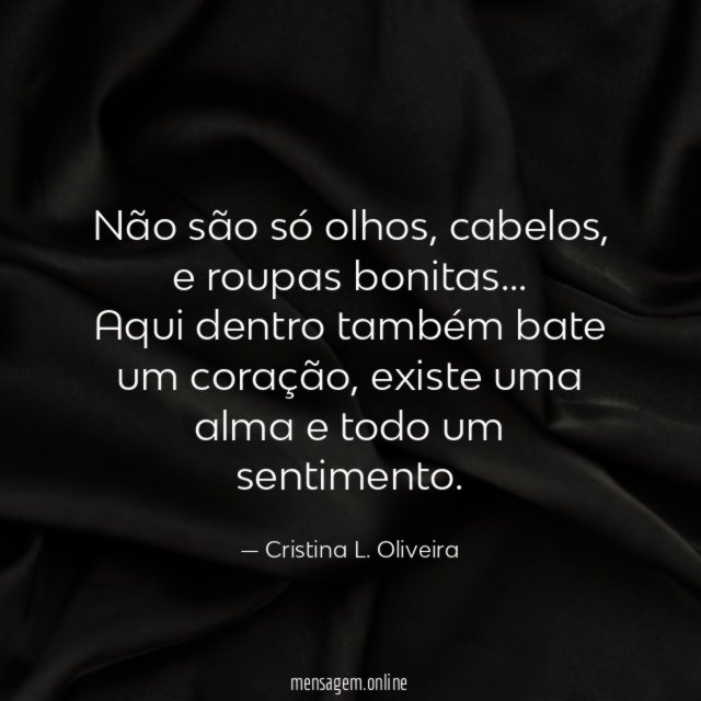 Não são só olhos