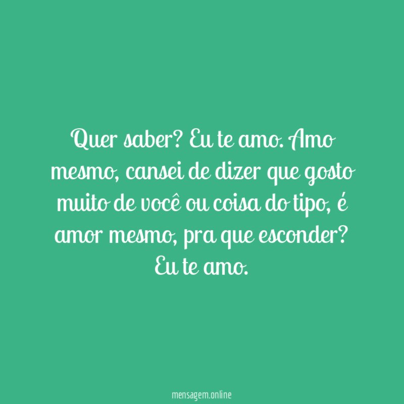 Quer saber