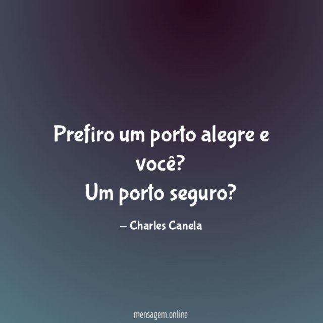 Prefiro um porto alegre e você