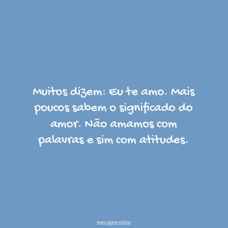 Muitos dizem
