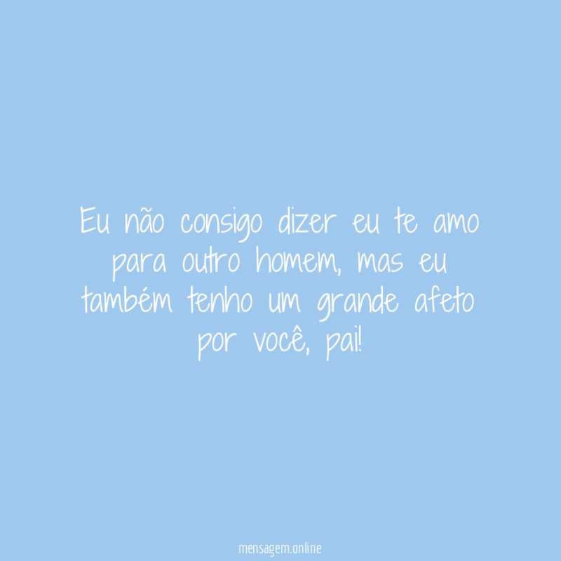 Eu não consigo dizer eu te amo para outro homem