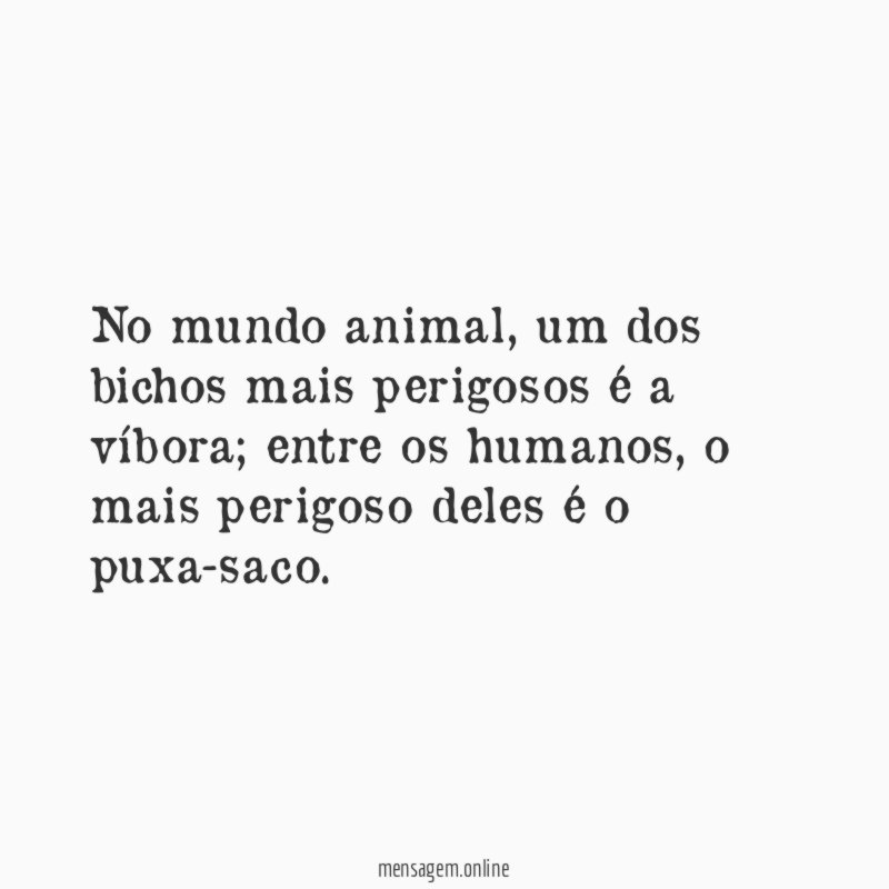 No mundo animal