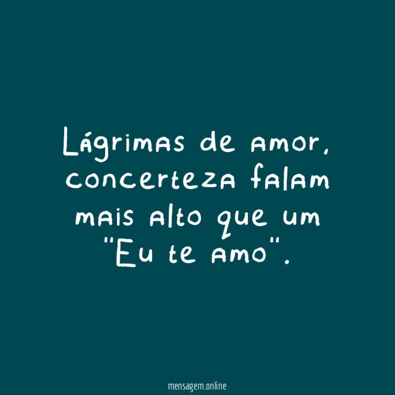 Lágrimas de amor
